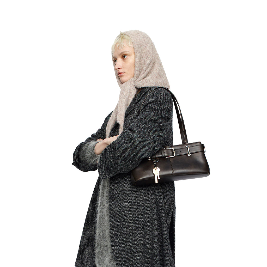 OSOI SHOULDER BROCLE MINI / STAIN BROWN