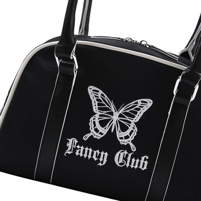 FANCY CLUB BYRINIC BOWLING SHOULDER BAG - BLACK