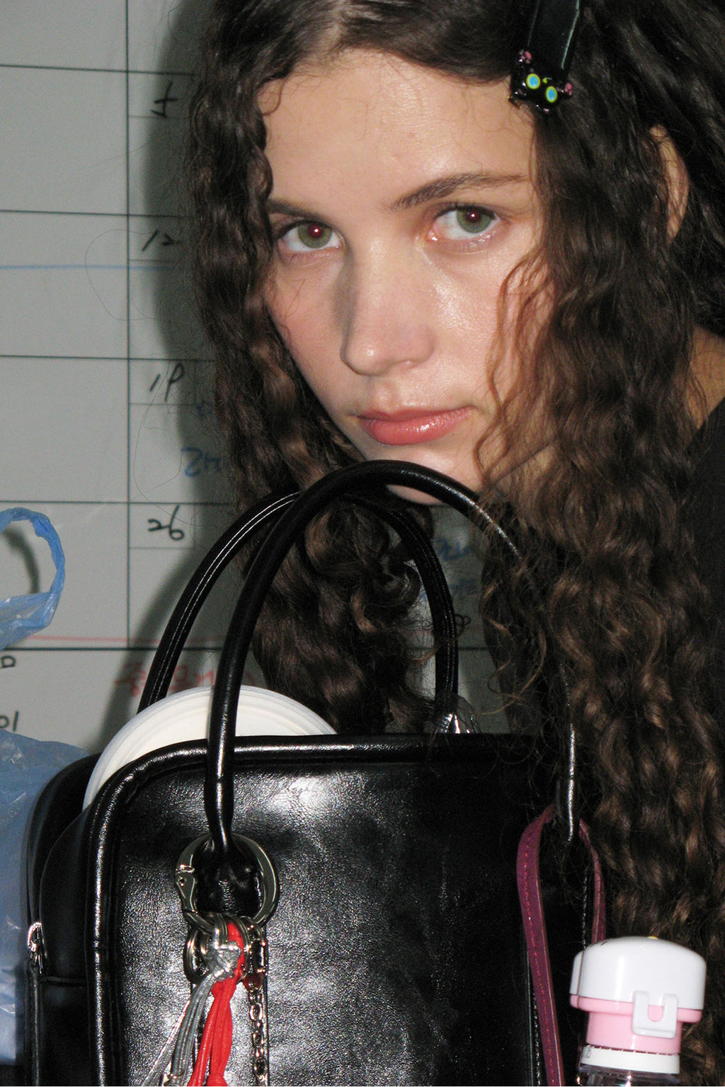 Yeomim mini box bag / crinkle black