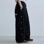 LSC Star Stud Wide Fleece Pants Black