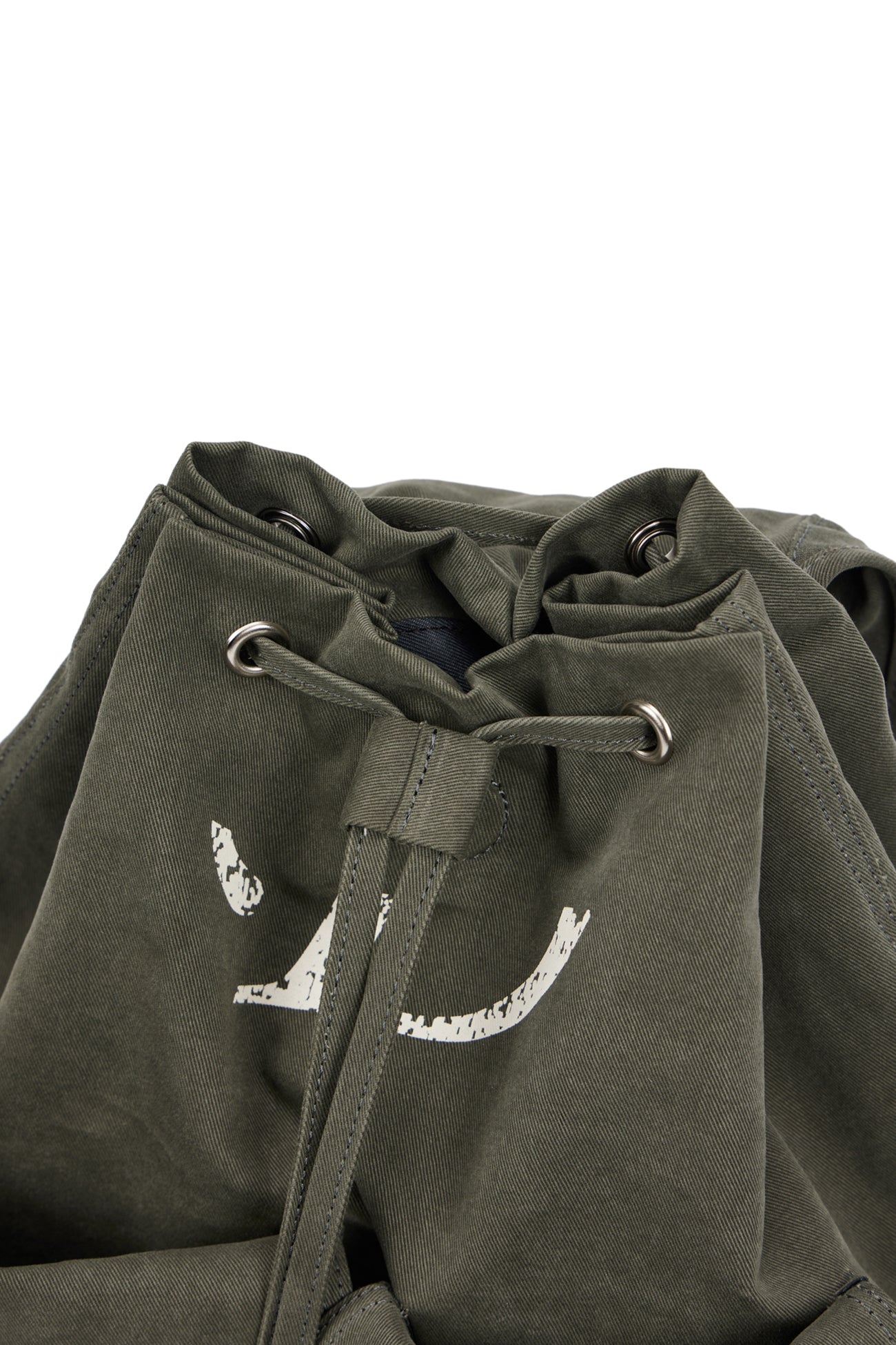 DEINET D & FRIENDS STUD POCKET BACKPACK IN KHAKI