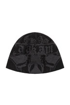 AAKAM Vintage Graphic Jacquard Beanie (Black)