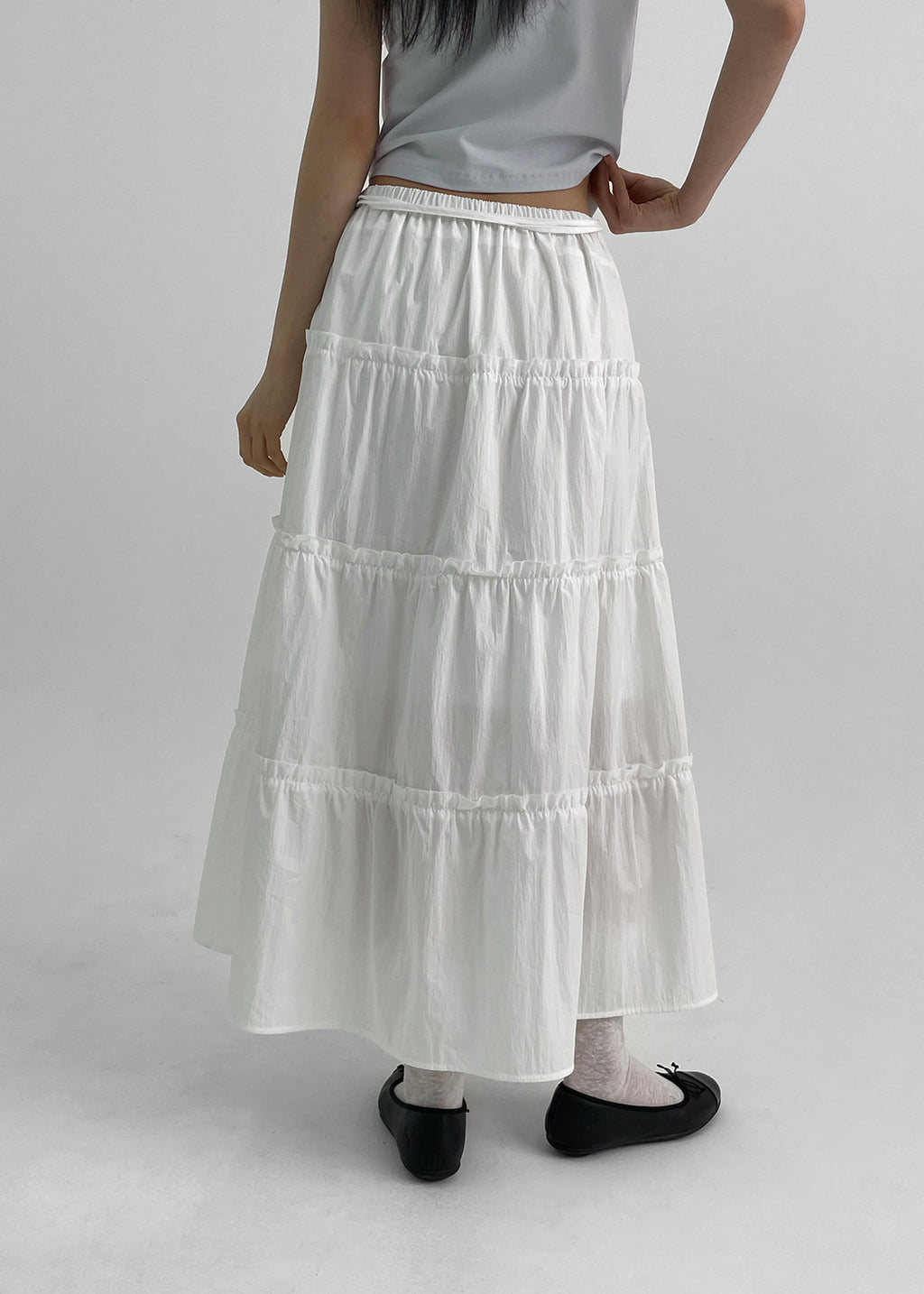 [韓國銷量3000+] Signature Flare Long Skirt / 2colors