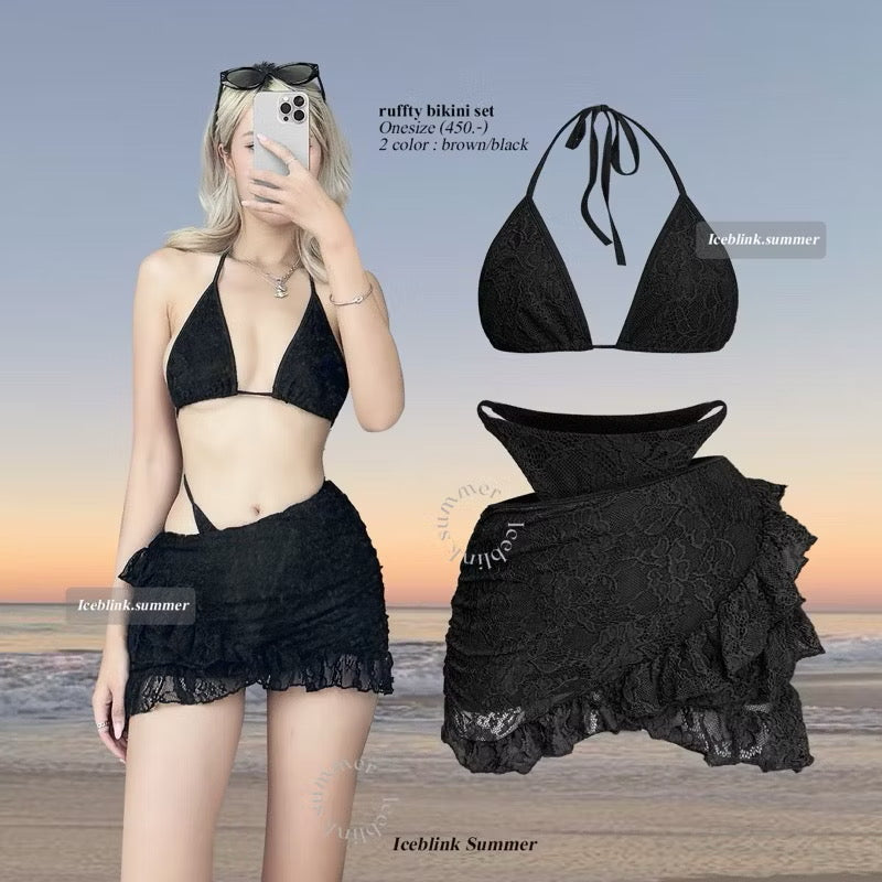 iceblink Ruffty Bikini Set / 2colors