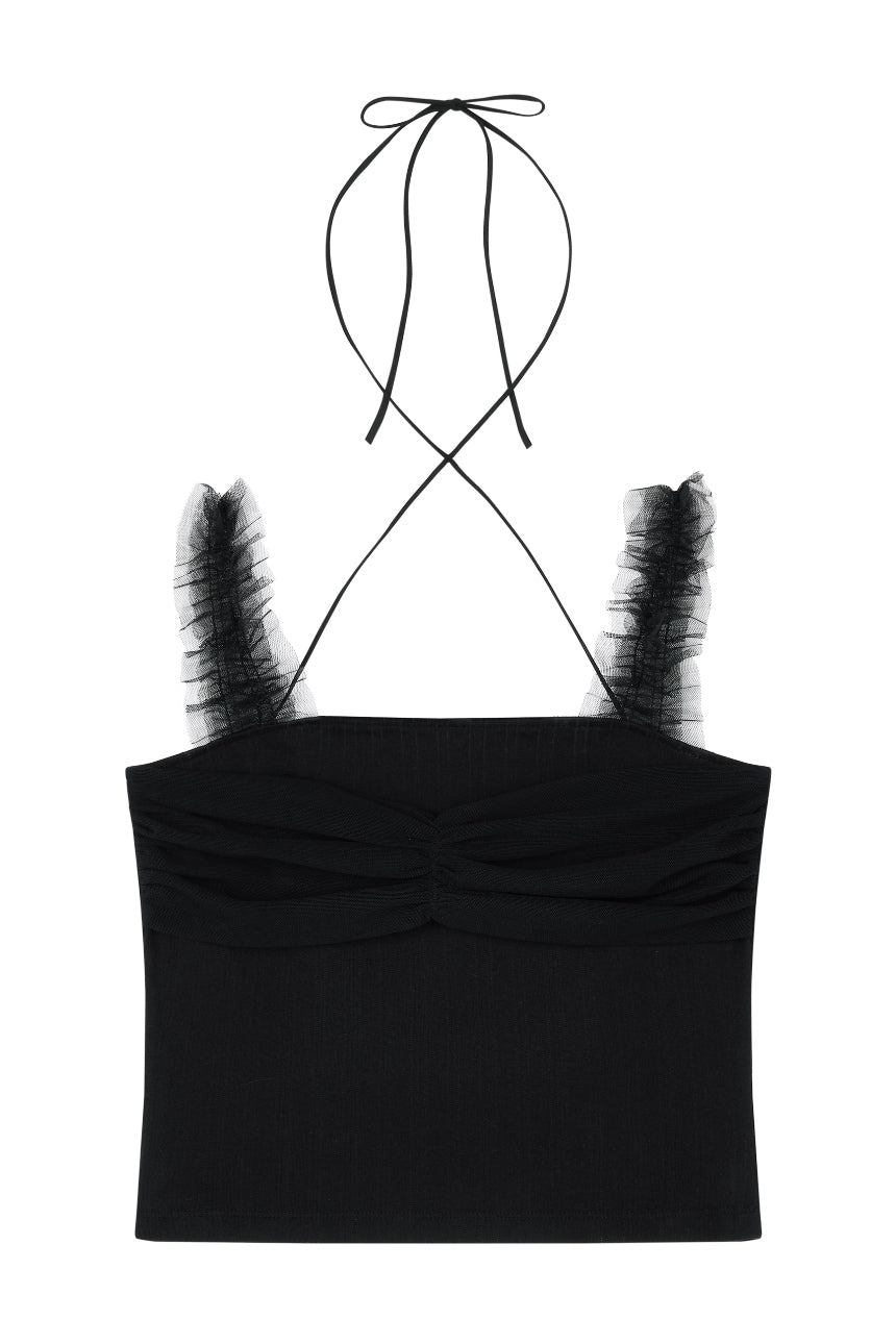 MESH LAYERED TOP (BK)