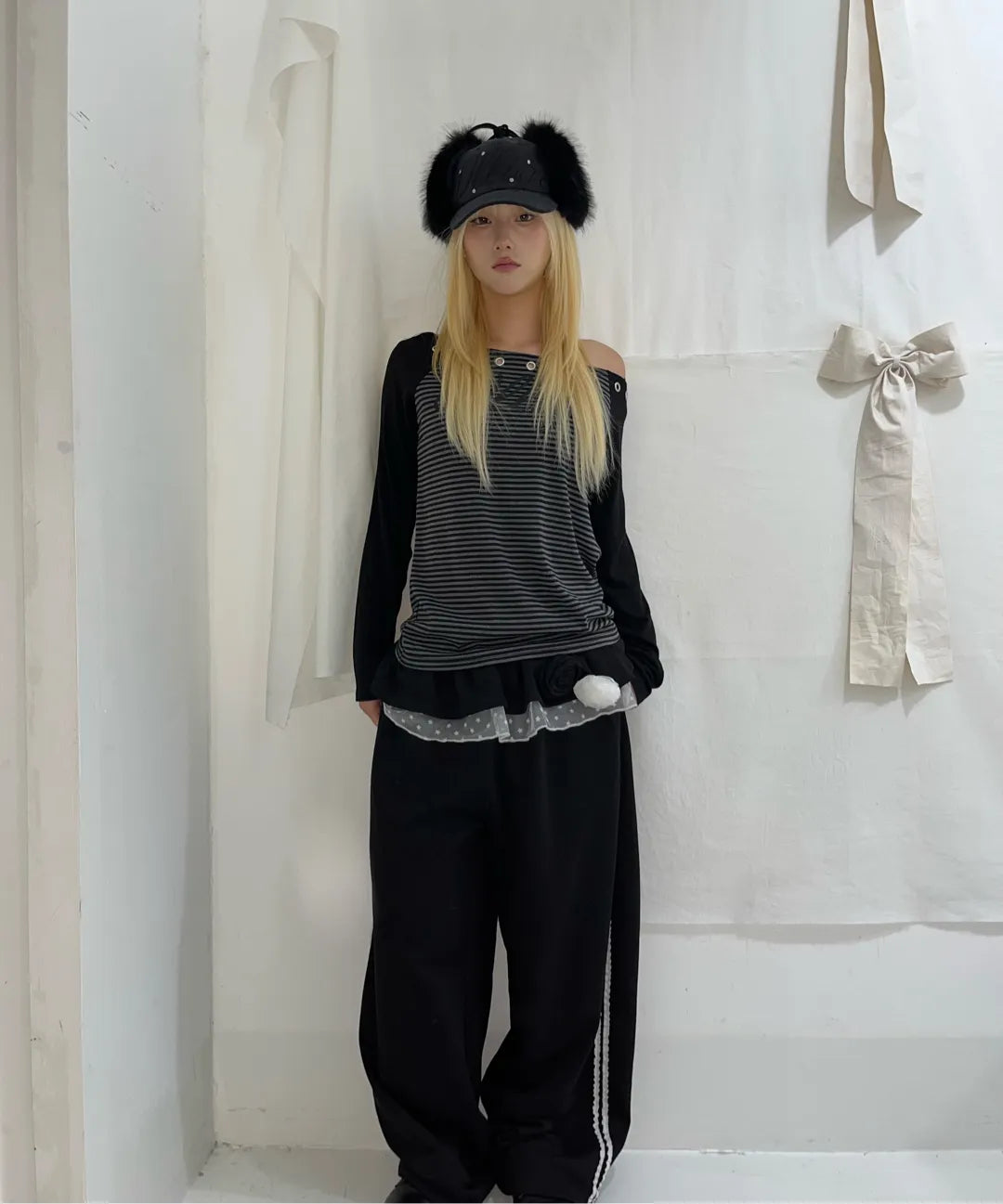 ILLIGO FLURRY EAR FALP CAP - BLACK