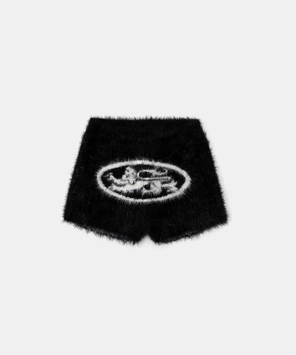 Mystic Mohair Boy Shorts - Black