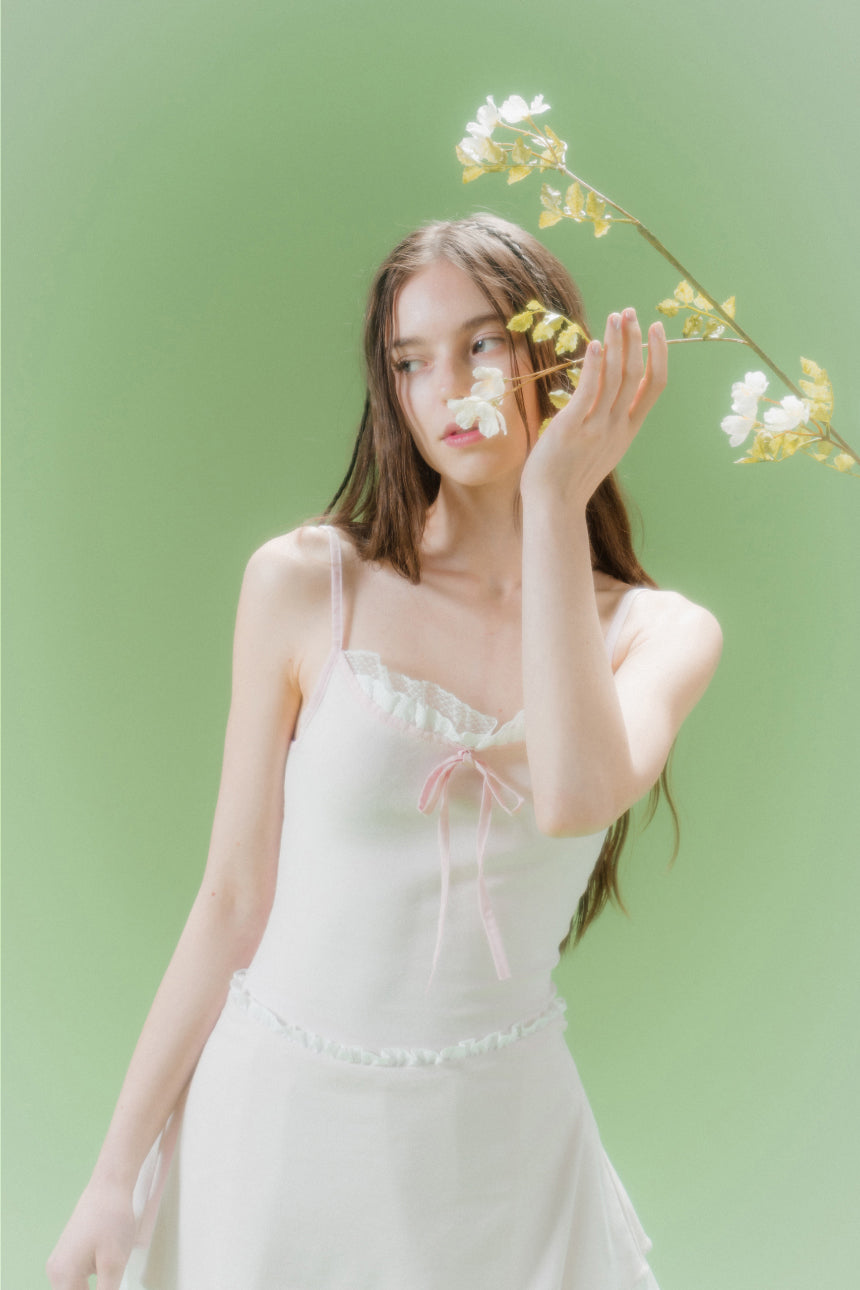 LACE BOUND TOP (PINK)