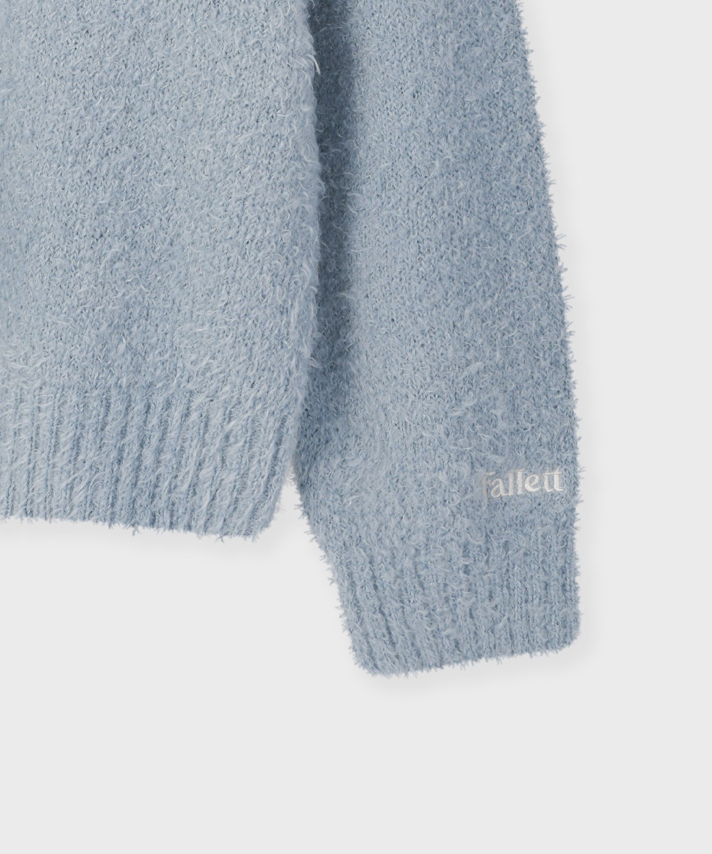 [Fallet x Lee] Brush Twitch Logo Knit / sky blue