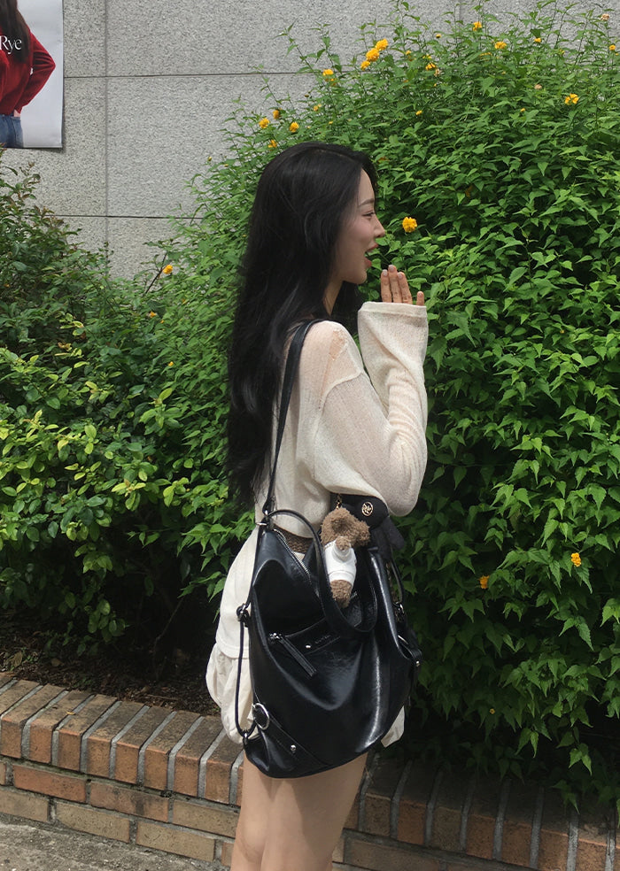 ANC 2-WAY ZIPPER BAG_BLACK