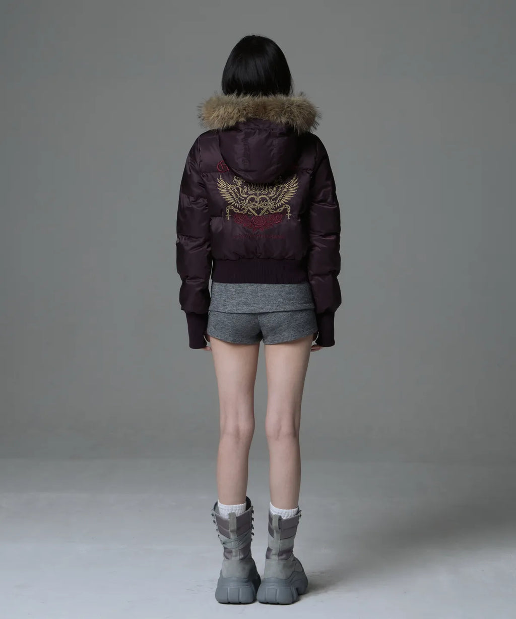[GILA ARCHIVE] Fur Hood Light Padded Jacket - 2 Colors
