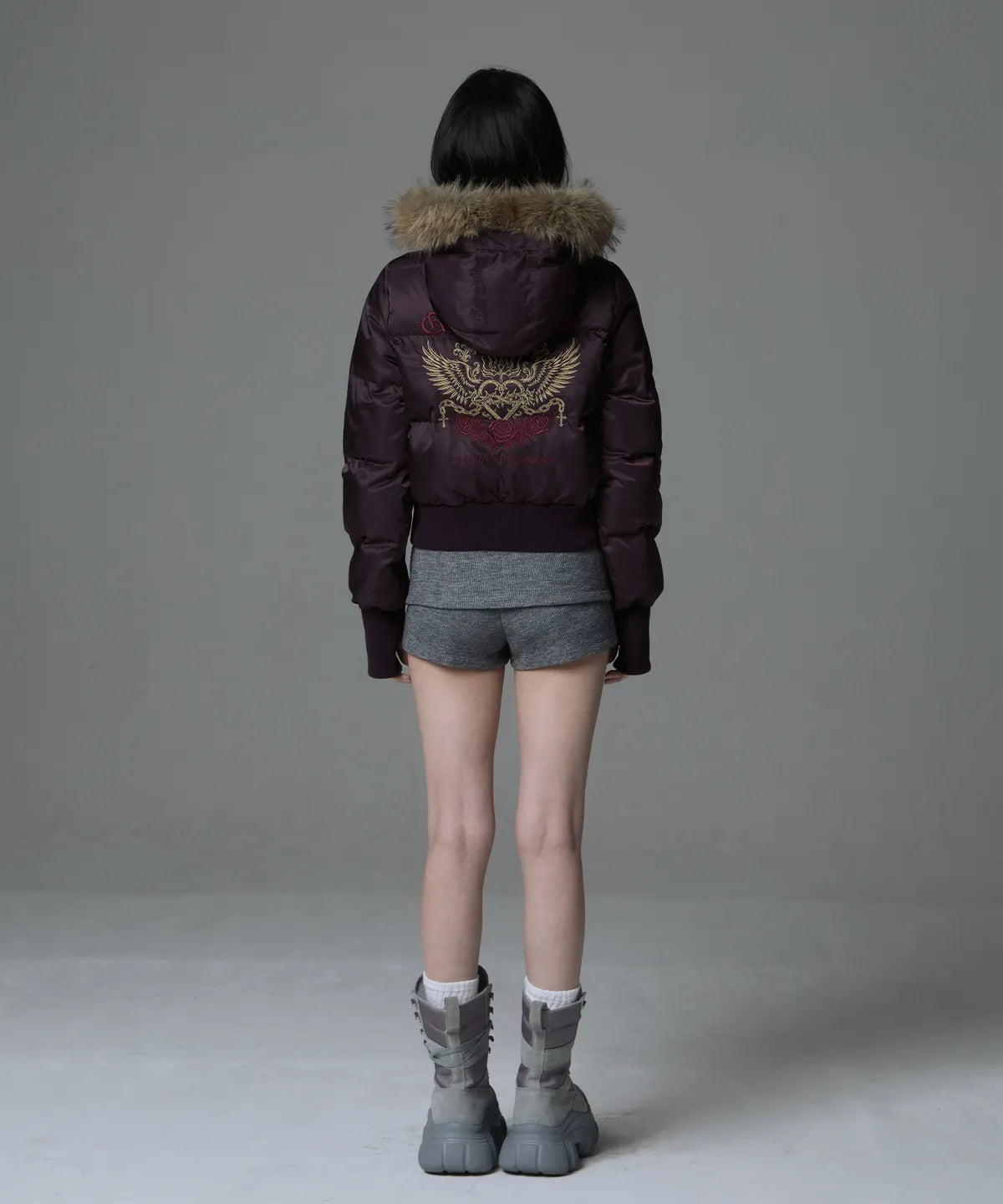 [GILA ARCHIVE] Fur Hood Light Padded Jacket - 2 Colors