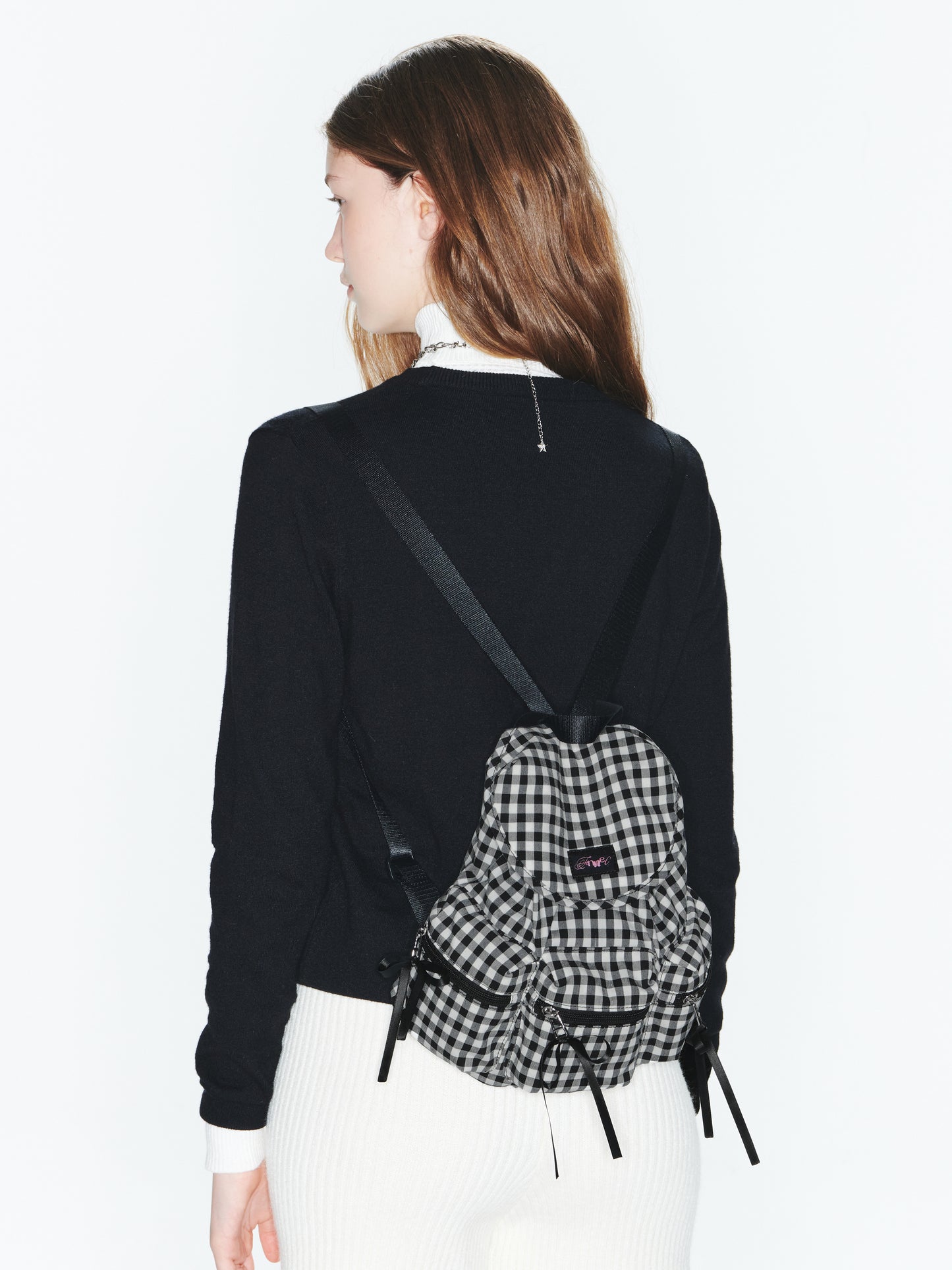 fennec Berry Pocket Backpack / check black