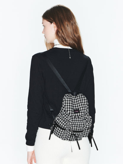 fennec Berry Pocket Backpack / check black