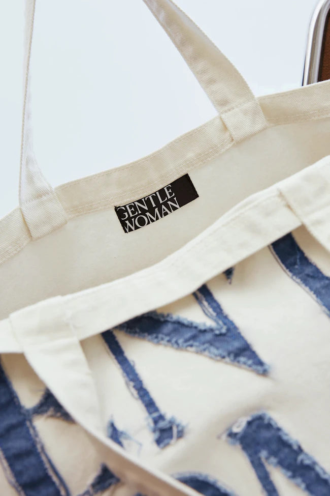 GENTTLEWOMAN Denim Tote Bag / White