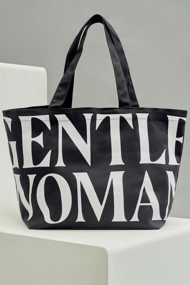 GENTTLEWOMAN Canvas Tote Bag / Black