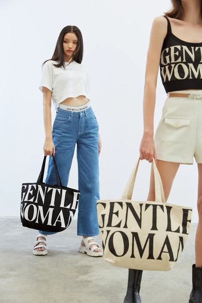 GENTTLEWOMAN Canvas Tote Bag / Black