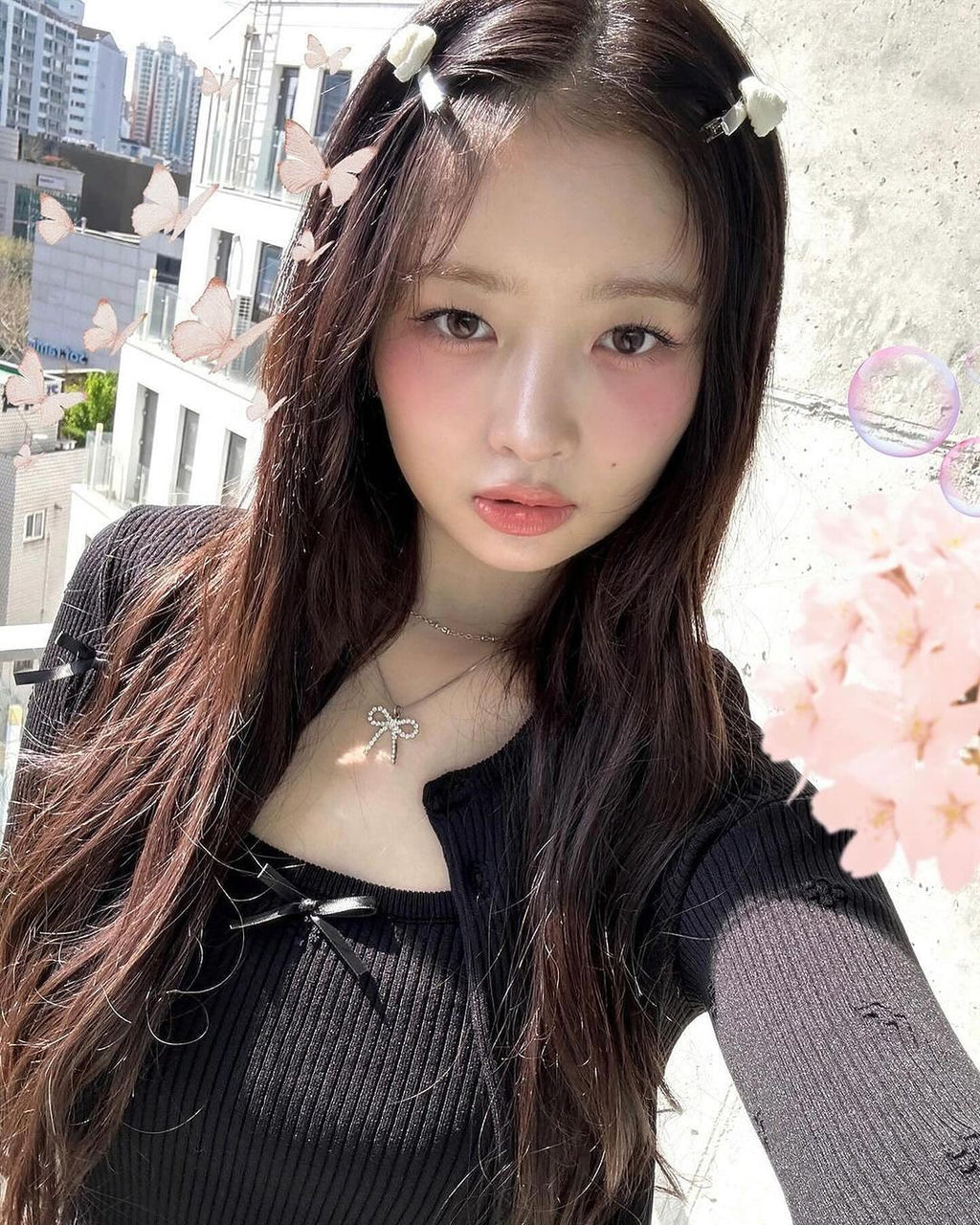 [rei同款🎀] LUVISTRUE CH RIBBON NECKLACE