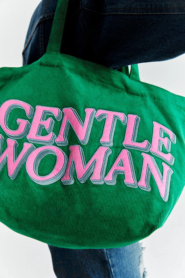 GENTTLEWOMAN Corduroy Tote Bag / Green