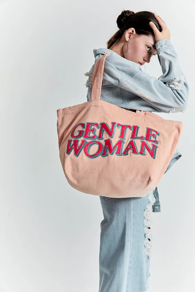 GENTTLEWOMAN Corduroy Tote Bag / Pink