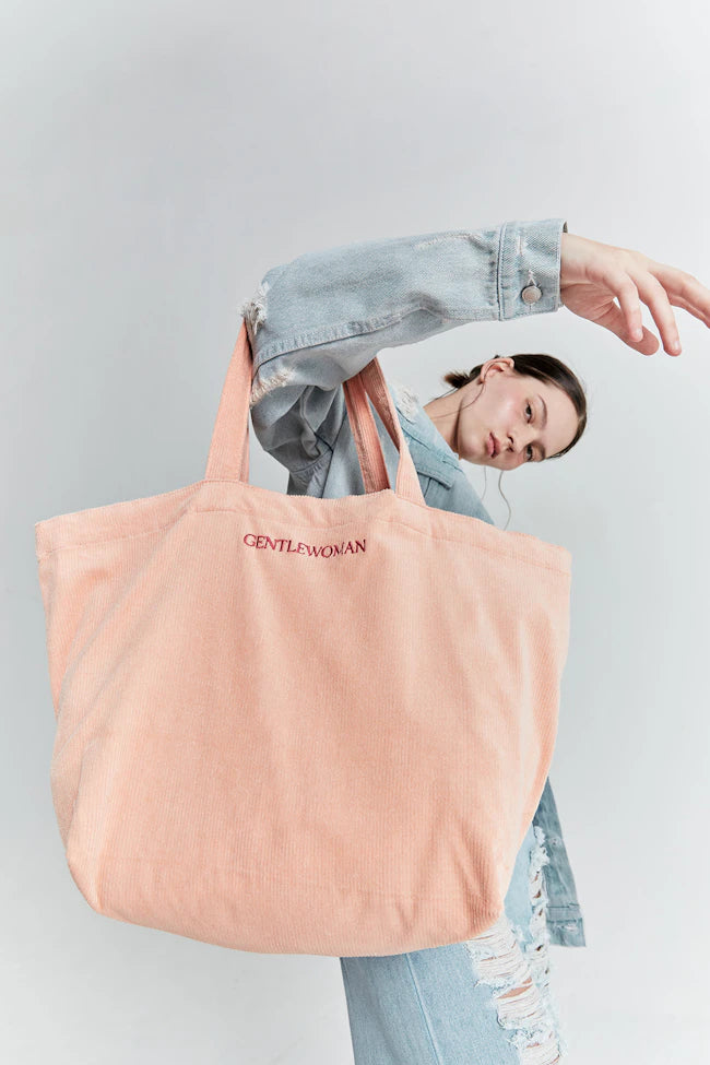 GENTTLEWOMAN Corduroy Tote Bag / Pink