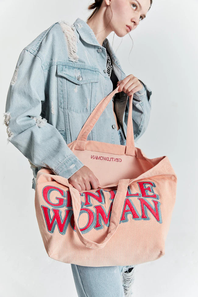 GENTTLEWOMAN Corduroy Tote Bag / Pink