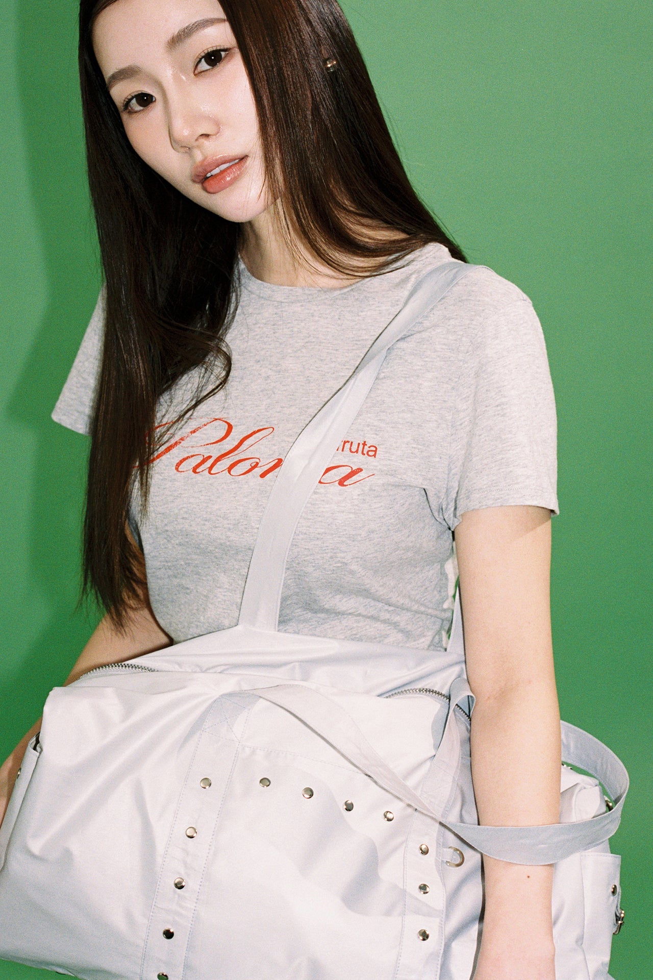 Yeomim stud duffle bag / cool grey