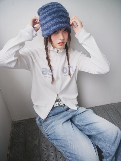 ason SALT ZIP-UP / WHITE