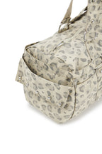 DEINETT LOGO DUFFLE BAG IN LEOPARD
