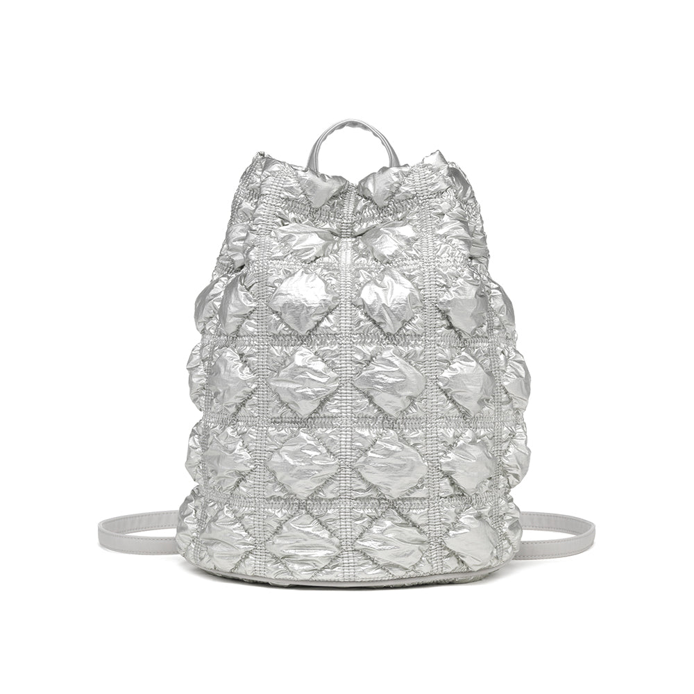 CARLYN Clover Backpack - Silver