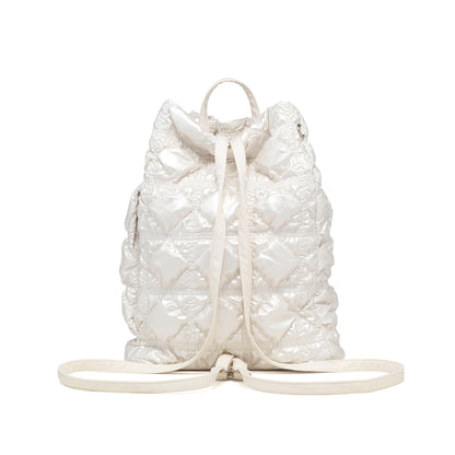 CARLYN Clover Backpack - Pearl White