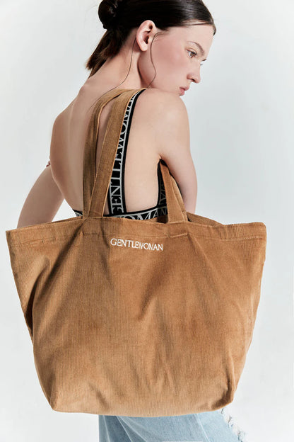 GENTTLEWOMAN Corduroy Tote Bag / Brown