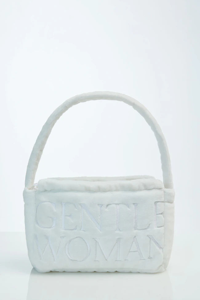 GENTLEWOMAN Fluffy Dumpling Bag / White