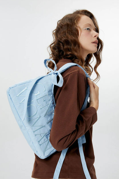 GENTLEWOMAN Ribbons Nylon Bag / Blue