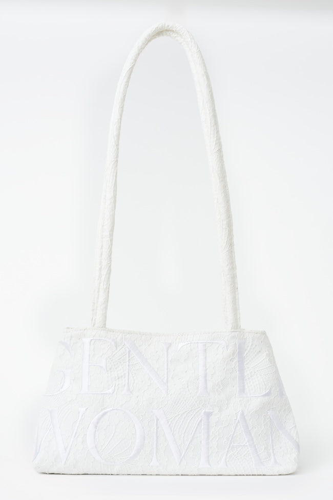 GENTLEWOMAN Lace Ballerina Bag / White