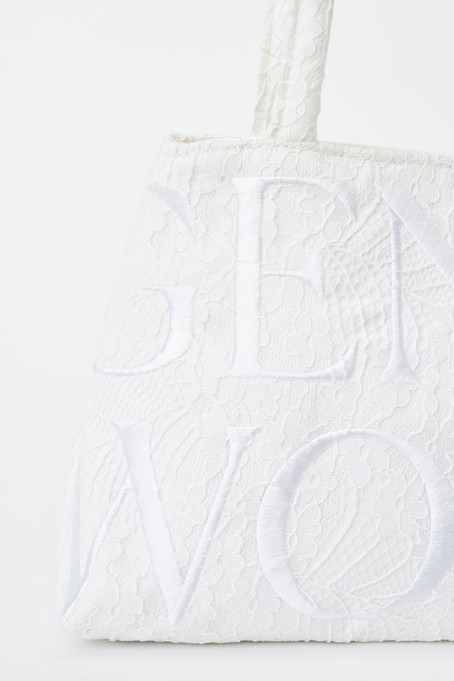 GENTLEWOMAN Lace Ballerina Bag / White