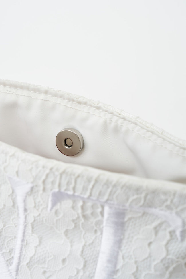 GENTLEWOMAN Lace Ballerina Bag / White