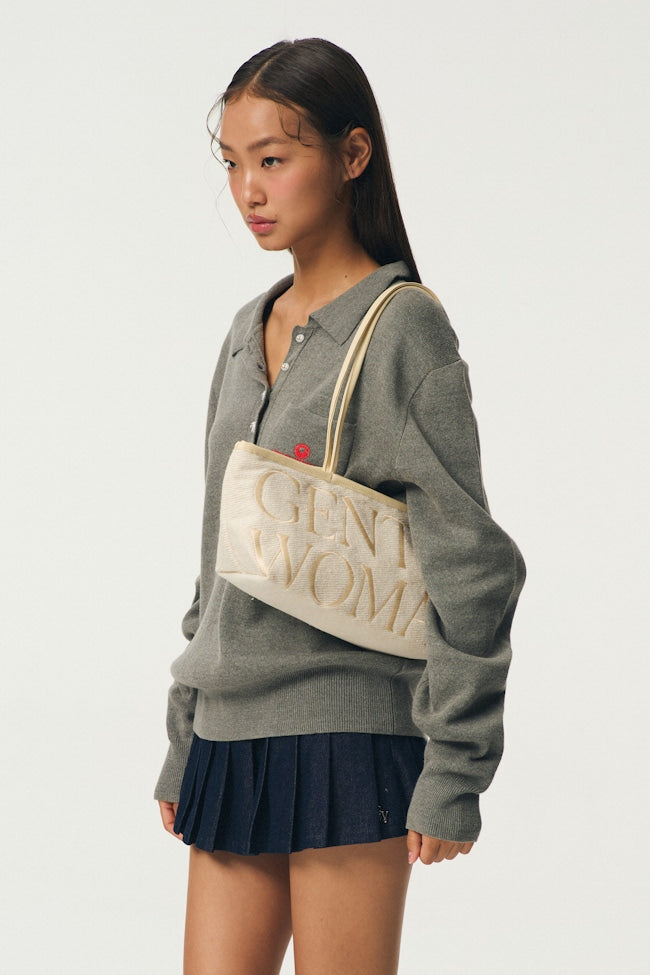 GENTLEWOMAN Sailor Twinkling Shoulder Bag : White