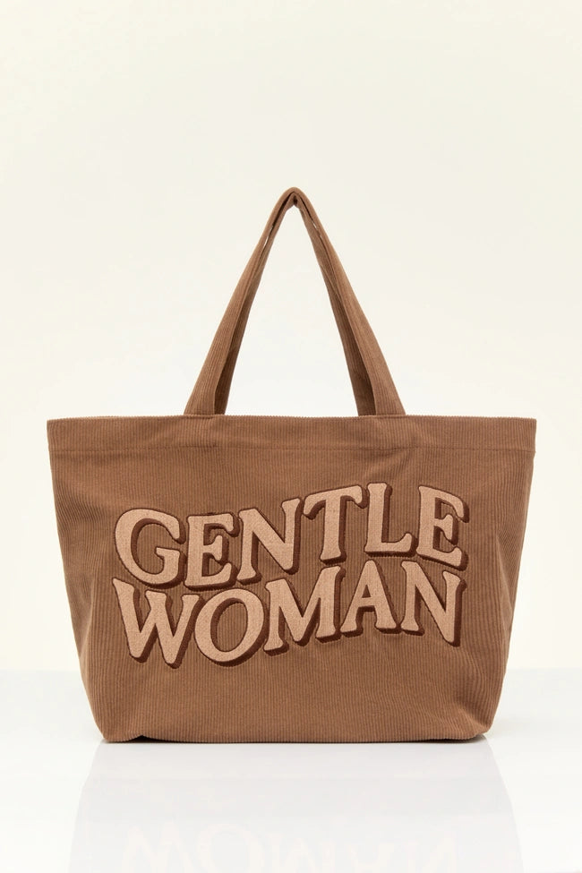 GENTLEWOMAN CORDUROY TOTE : BROWN