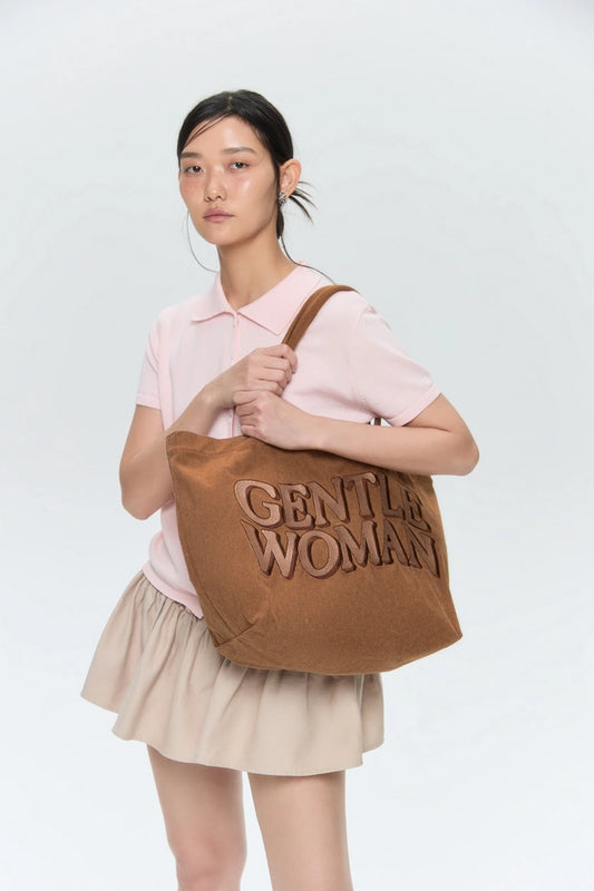 GENTLEWOMAN CORDUROY TOTE : BROWN