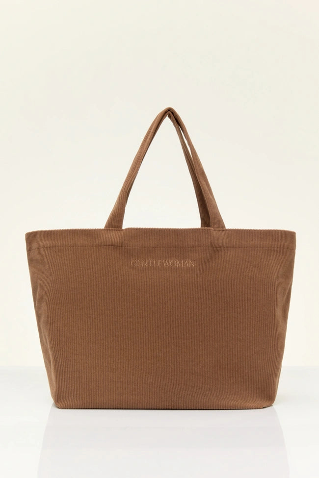 GENTLEWOMAN CORDUROY TOTE : BROWN