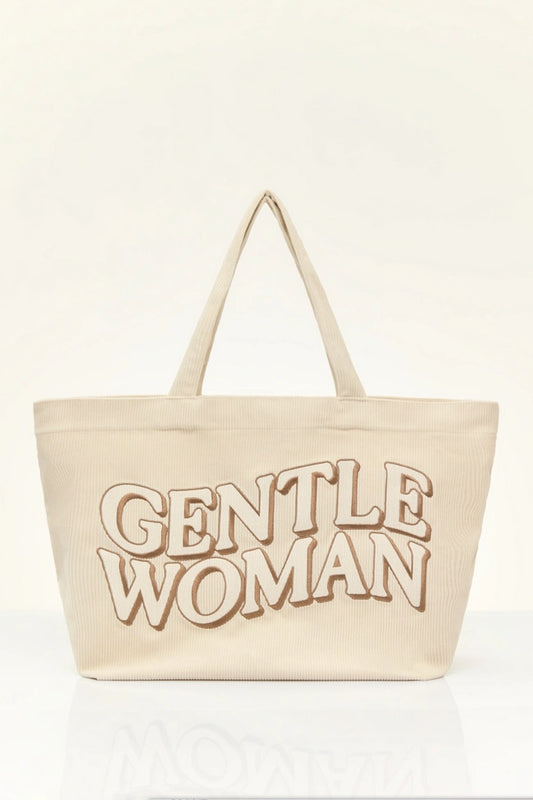 GENTLEWOMAN CORDUROY TOTE : CREAM
