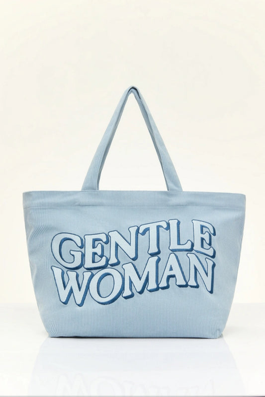 GENTLEWOMAN CORDUROY TOTE : BLUE