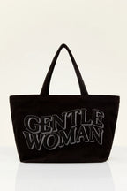 GENTLEWOMAN CORDUROY TOTE : BLACK