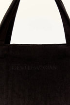 GENTLEWOMAN CORDUROY TOTE : BLACK