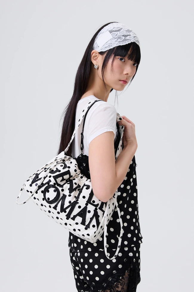 GENTLEWOMAN Polka Dot Dumpling : White