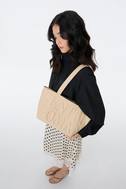 GENTLEWOMAN Daily Shoulder Bag: Cream