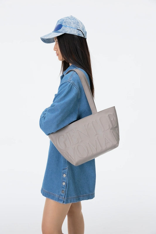 GENTLEWOMAN Daily Shoulder Bag: Grey