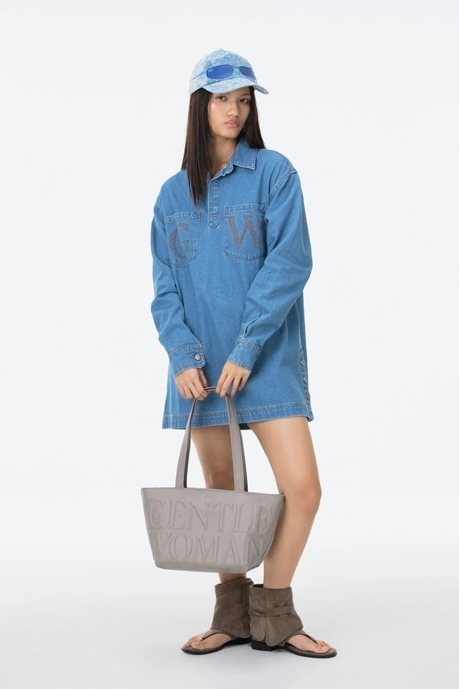 GENTLEWOMAN Daily Shoulder Bag: Grey