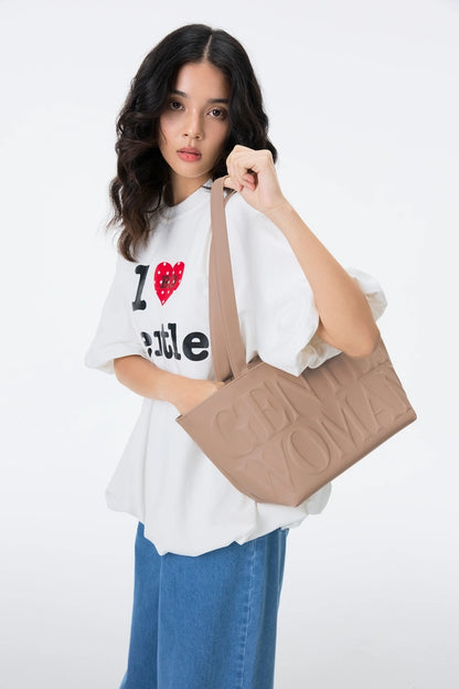 GENTLEWOMAN Daily Shoulder Bag: Brown